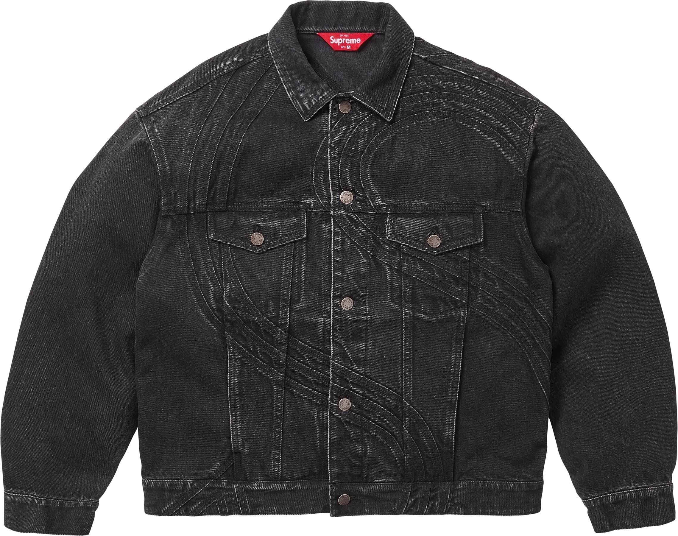 S Logo Denim Trucker Jacket view 13